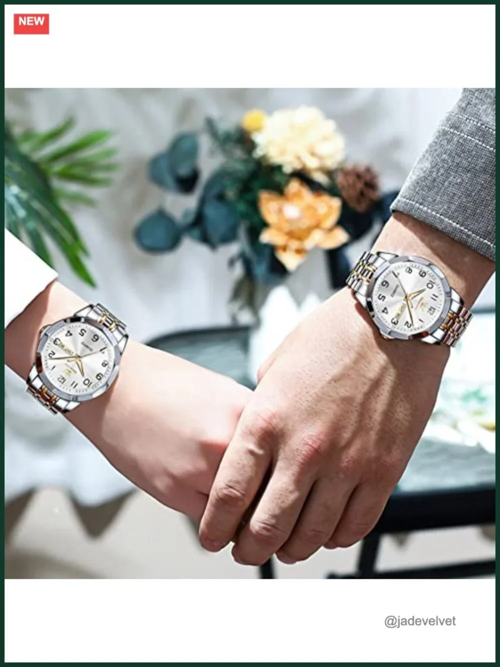 Luxury Dress Watch Women Men Stainless Steel Quartz Waterproof Luminous Date